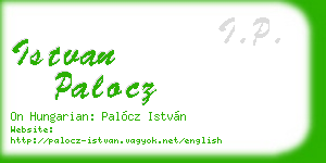 istvan palocz business card